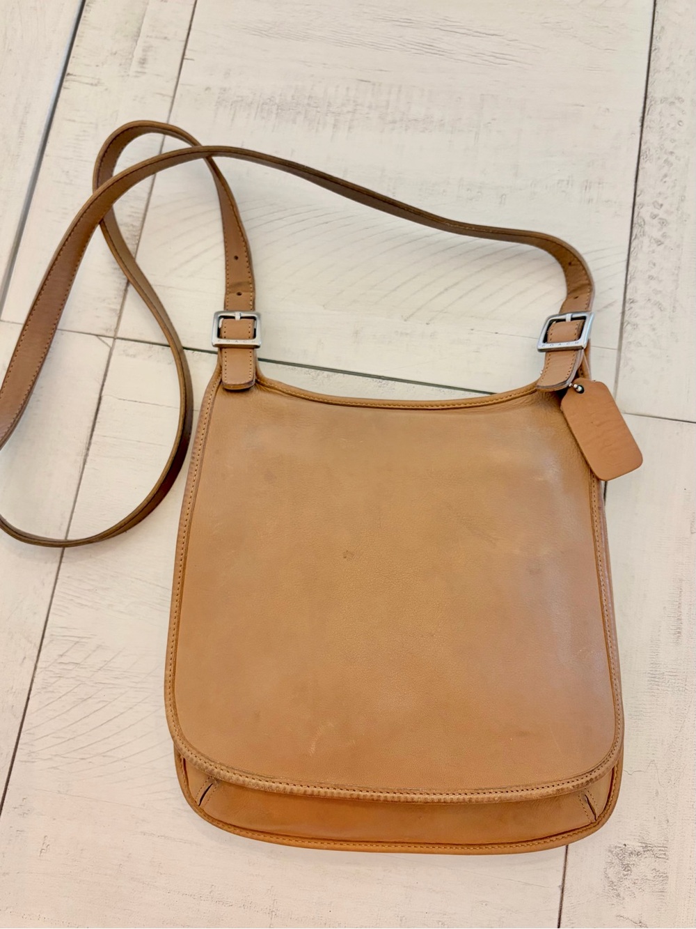 Coach Vintage Leather Hippie Flap Crossbody Bag